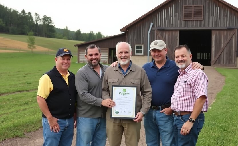 Certification ceremony in 2005 for organic standards